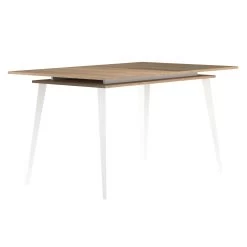 Uitschuifbare Tafel Kim 90x134/174 - Eik 25 Uitschuifbare Tafel Kim 90x134/174 - Eik -Collectie Woonkamermeubels 2290A0300X00 Dining table natural oak and white 2 796b