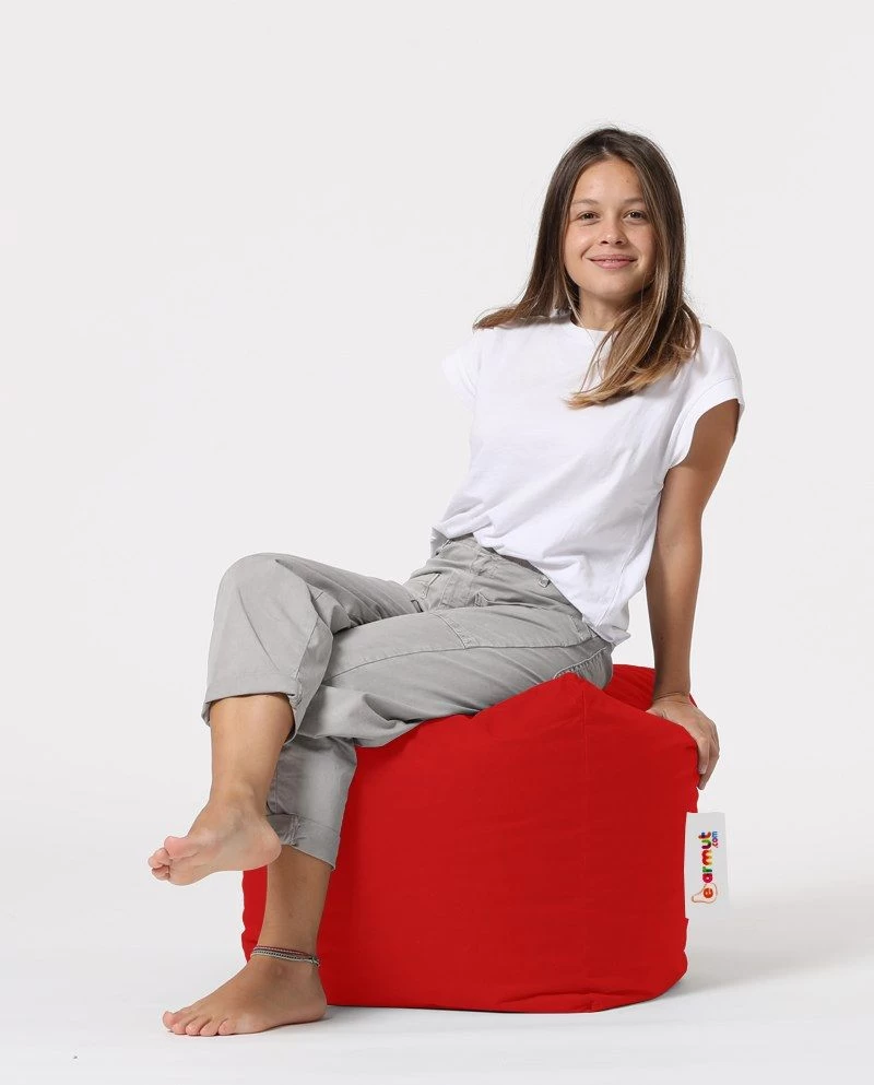 Atelier Del Sofa Poef | Gerecycled Piepschuim | Waterdicht | Rood 3 Atelier Del Sofa Poef | Gerecycled Piepschuim | Waterdicht | Rood - Afbeelding 3