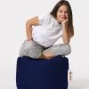 Del Sofa Poef | Styrofoam Vulling | Waterdicht | Navy Blauw