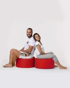 Atelier Del Sofa Poef | Styrofoam Vulling | Waterdicht | Rood