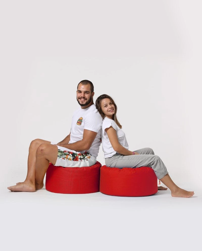 Atelier Del Sofa Poef | Styrofoam Vulling | Waterdicht | Rood 1 Atelier Del Sofa Poef | Styrofoam Vulling | Waterdicht | Rood