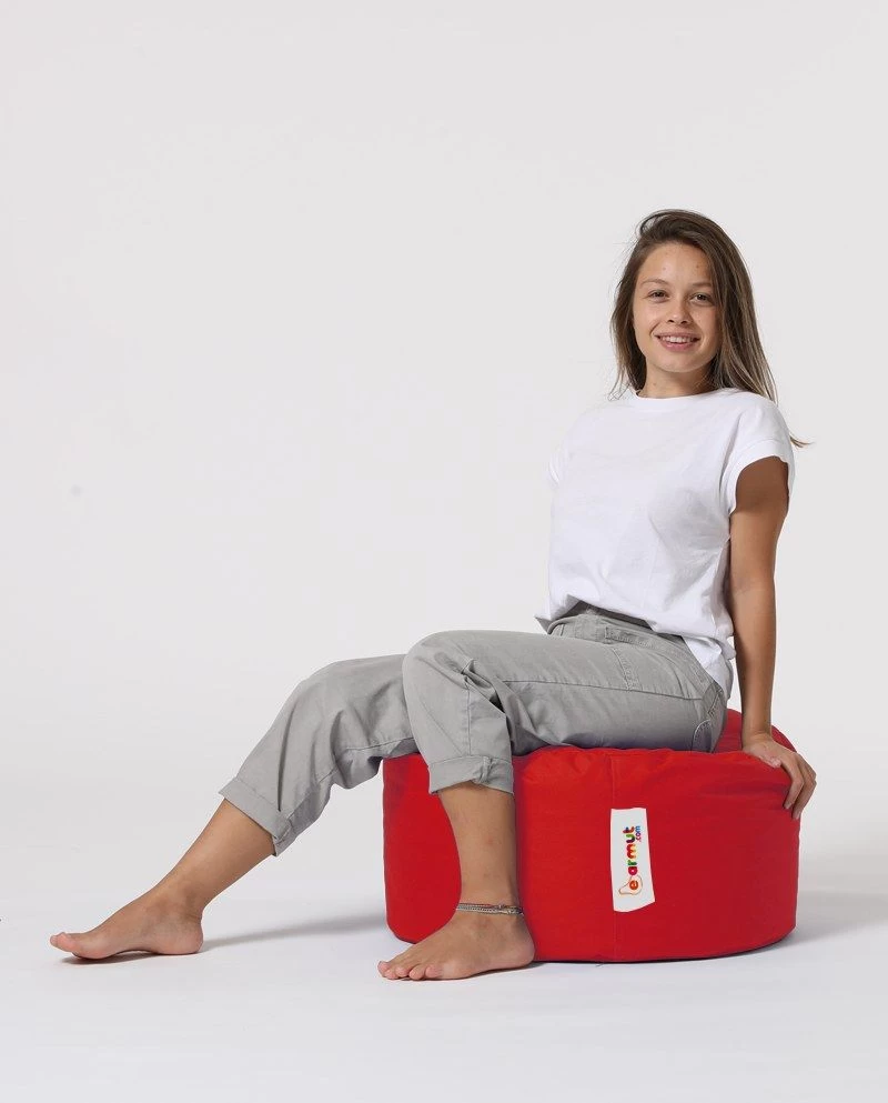 Atelier Del Sofa Poef | Styrofoam Vulling | Waterdicht | Rood 3 Atelier Del Sofa Poef | Styrofoam Vulling | Waterdicht | Rood - Afbeelding 3