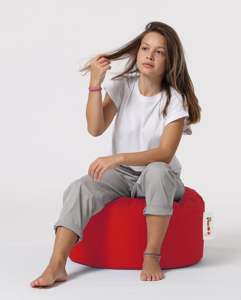 Atelier Del Sofa Poef | Styrofoam Vulling | Waterdicht | Rood 4 Atelier Del Sofa Poef | Styrofoam Vulling | Waterdicht | Rood - Afbeelding 4