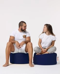 Marineblauwe Waterdichte Poef, 100% Gerecycled Piepschuim". 18 Marineblauwe Waterdichte Poef, 100% Gerecycled Piepschuim". -Collectie Woonkamermeubels 248FRN1550 20 203 809f