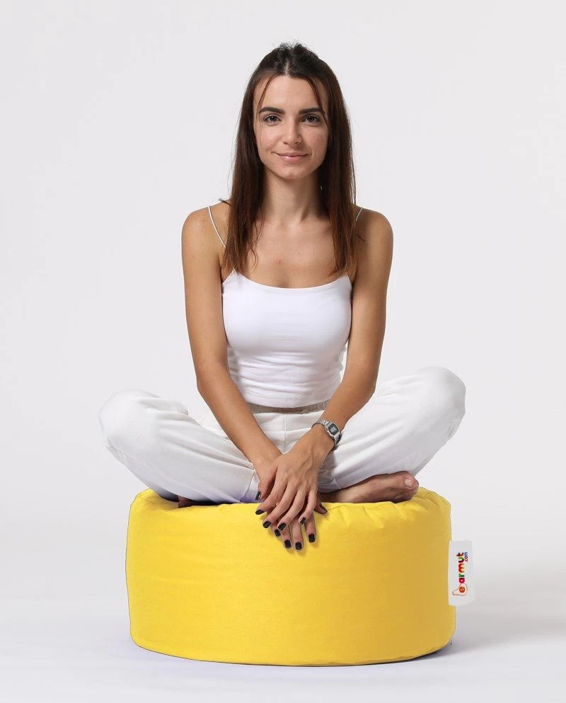 Gele Atelierpoef: Waterdicht, Gerecycled Piepschuim 7 Gele Atelierpoef: Waterdicht, Gerecycled Piepschuim - Afbeelding 7