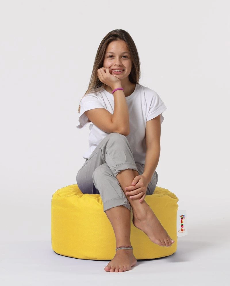 Gele Atelierpoef: Waterdicht, Gerecycled Piepschuim 6 Gele Atelierpoef: Waterdicht, Gerecycled Piepschuim - Afbeelding 6