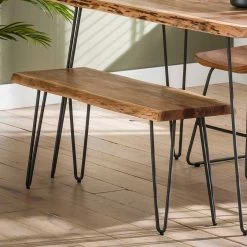 Eetkamerbank Edge 100 Cm - Acacia