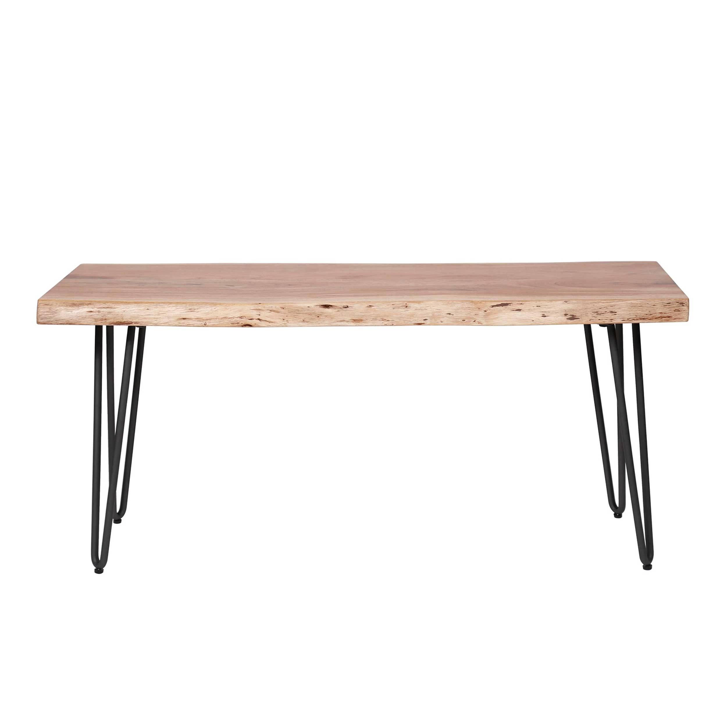 Eetkamerbank Edge 100 Cm - Acacia 3 Eetkamerbank Edge 100 Cm - Acacia - Afbeelding 3