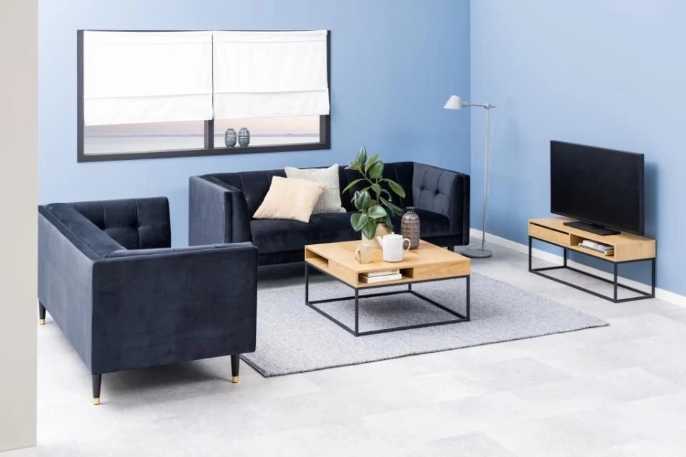 Salontafel Willford 80x80 - Eik/zwart 10 Salontafel Willford 80x80 - Eik/zwart - Afbeelding 10