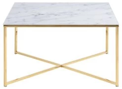 Salontafel Alisma 80x80cm - Wit Marmer/ Goud -Collectie Woonkamermeubels 294D99B9 0626 410D 8DAB 16A35CEE6A8F 9514