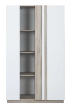 Vitrinekast Gaston 2 Deuren - Lichte Kronberg Eik/wit -Collectie Woonkamermeubels 2 ASTON CJ0M MJ0M 16 1J0M250 01 69ef