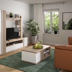 Salontafel Gaston - Lichte Kronberg Eik/wit