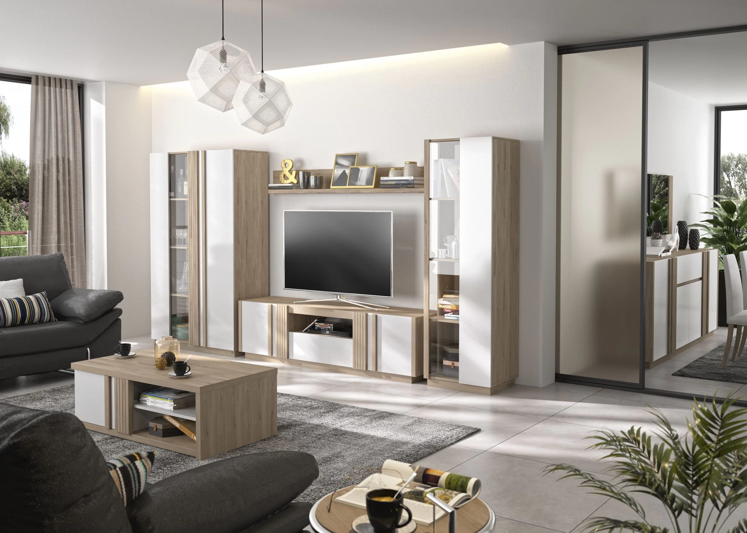 Wandplank Gaston - Lichte Kronberg Eik 2 Wandplank Gaston - Lichte Kronberg Eik - Afbeelding 2