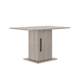 Tafel Met Opbergruimte Bosy 80x120 - Lichtgrijze Eik