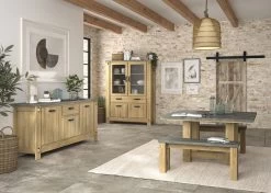 Eetkamerbank Louane 110x30cm - Eik/beton 7 Eetkamerbank Louane 110x30cm - Eik/beton -Collectie Woonkamermeubels 2 BROCELIANDE CJ1R MJ1R 16 A 01 7940