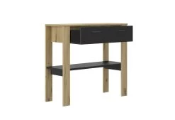 Sidetable Tando 1 Lade - Eik/zwart -Collectie Woonkamermeubels 2 TRUST CJ0J MJ0J 16 1J0J600 03 1401