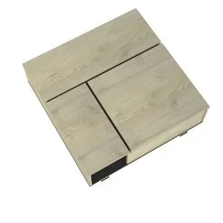 Salontafel Rufus 90x90 Met Verstelbaar Blad - Eik -Collectie Woonkamermeubels 3102000108261 H1 RUSH 4405 TABLE BASSE RELEV N12 18SB2920 bb65