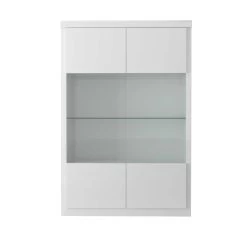 Vitrine Siola 120cm 2 Deuren - Wit 19 Vitrine Siola 120cm 2 Deuren - Wit -Collectie Woonkamermeubels 3102000109237 F2 SPIRIT 36 VITRINE 2PO N40 19SC4020 7088