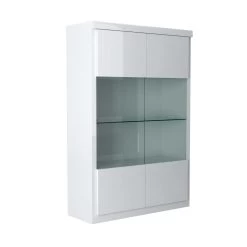 Vitrine Siola 120cm 2 Deuren - Wit 22 Vitrine Siola 120cm 2 Deuren - Wit -Collectie Woonkamermeubels 3102000109237 Q1 SPIRIT 36 VITRINE 2PO N40 19SC4020 8548