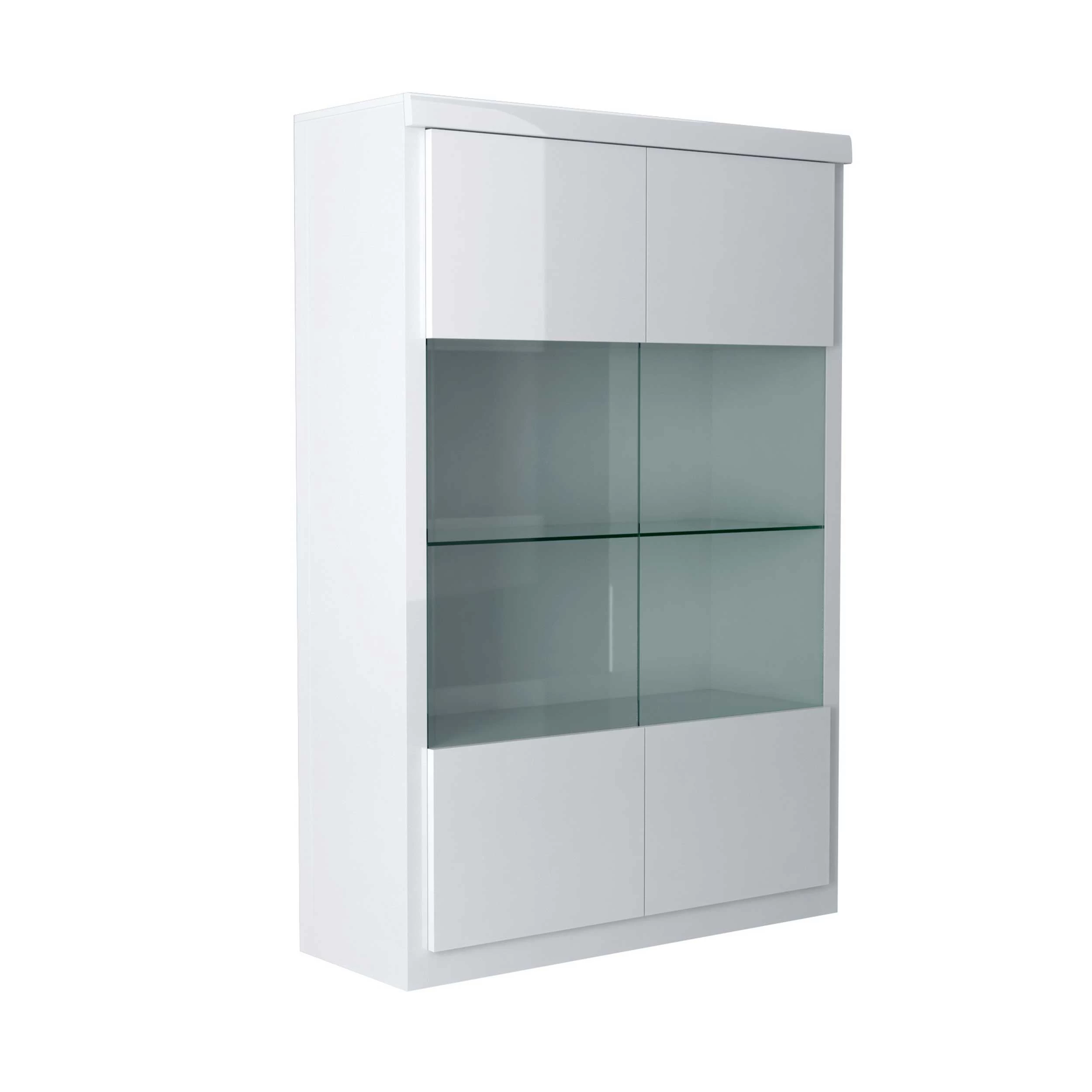 Vitrine Siola 120cm 2 Deuren - Wit 8 Vitrine Siola 120cm 2 Deuren - Wit - Afbeelding 8