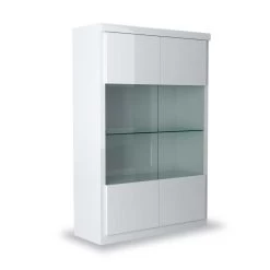 Vitrine Siola 120cm 2 Deuren - Wit 29 Vitrine Siola 120cm 2 Deuren - Wit -Collectie Woonkamermeubels 3102000109237 Q2 SPIRIT 36 VITRINE 2PO N40 19SC4020 1bc1