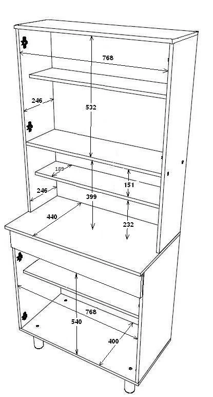 Buffetkast Easy 4 Deuren & 1 Lade - Wit 2 Buffetkast Easy 4 Deuren & 1 Lade - Wit - Afbeelding 2