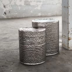 Set Van 2 Bijzettafeltjes Basil - Grijs