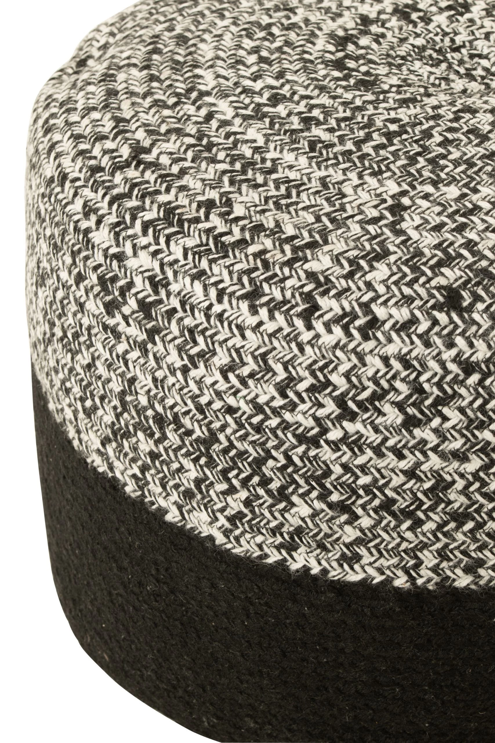 Poef Miami Outdoor Streep Polyester Zwart/wit 6 Poef Miami Outdoor Streep Polyester Zwart/wit - Afbeelding 6