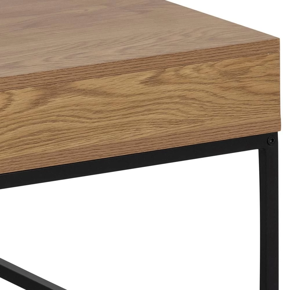 Salontafel Willford 80x80 - Eik/zwart 5 Salontafel Willford 80x80 - Eik/zwart - Afbeelding 5