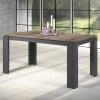 Eettafel Universal | Verlengbaar | 160 X 90 X 77 Cm | Matera-grijs / Tobacco-brown Oak