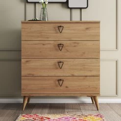 Vella Commode | 100% Melamine | 18mm | 80cm Breedte | Eik -Collectie Woonkamermeubels 389MZA1705 20 202 bf66