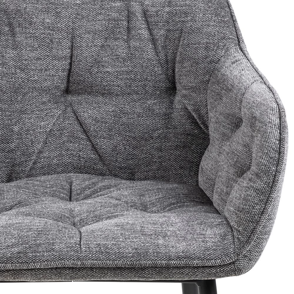 Eetkamerstoel Brooke - Donkergrijs 4 Eetkamerstoel Brooke - Donkergrijs - Afbeelding 4