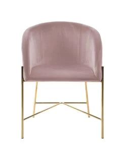 Eetkamerstoel Nelsie - Roze/goud -Collectie Woonkamermeubels 3EACB1A8 16BE 45BD B4DB AF155DAA896F 8e91