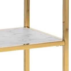 Sidetable Anika 80x26cm 1 Legplank - Wit Marmer/ Goud -Collectie Woonkamermeubels 3ECBBA61 4AB8 4751 926F 3FEBAB5A44B1 74ee