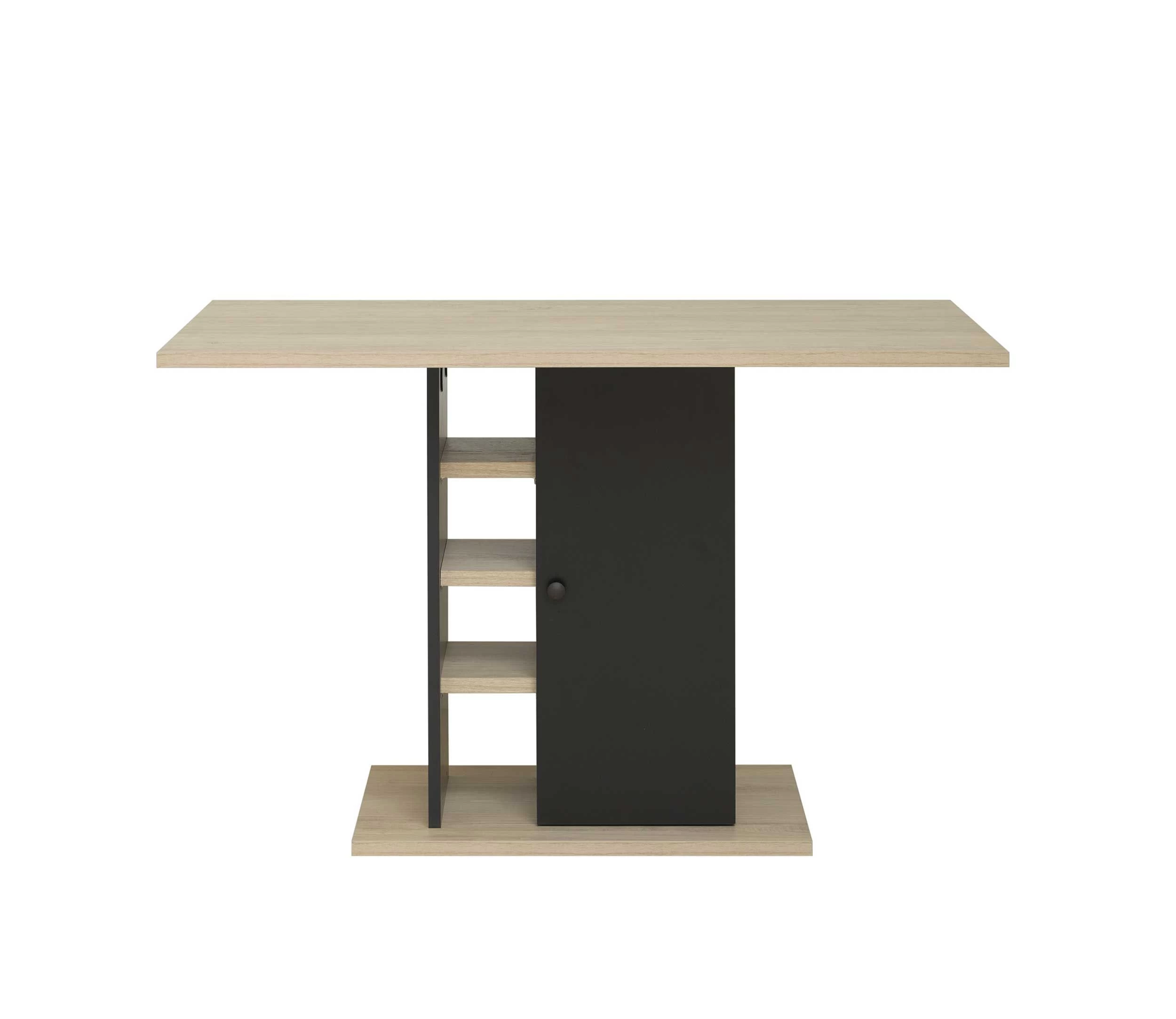 Tafel Luke 120x80 Met Opbergruimte - Kastanje 4 Tafel Luke 120x80 Met Opbergruimte - Kastanje - Afbeelding 4