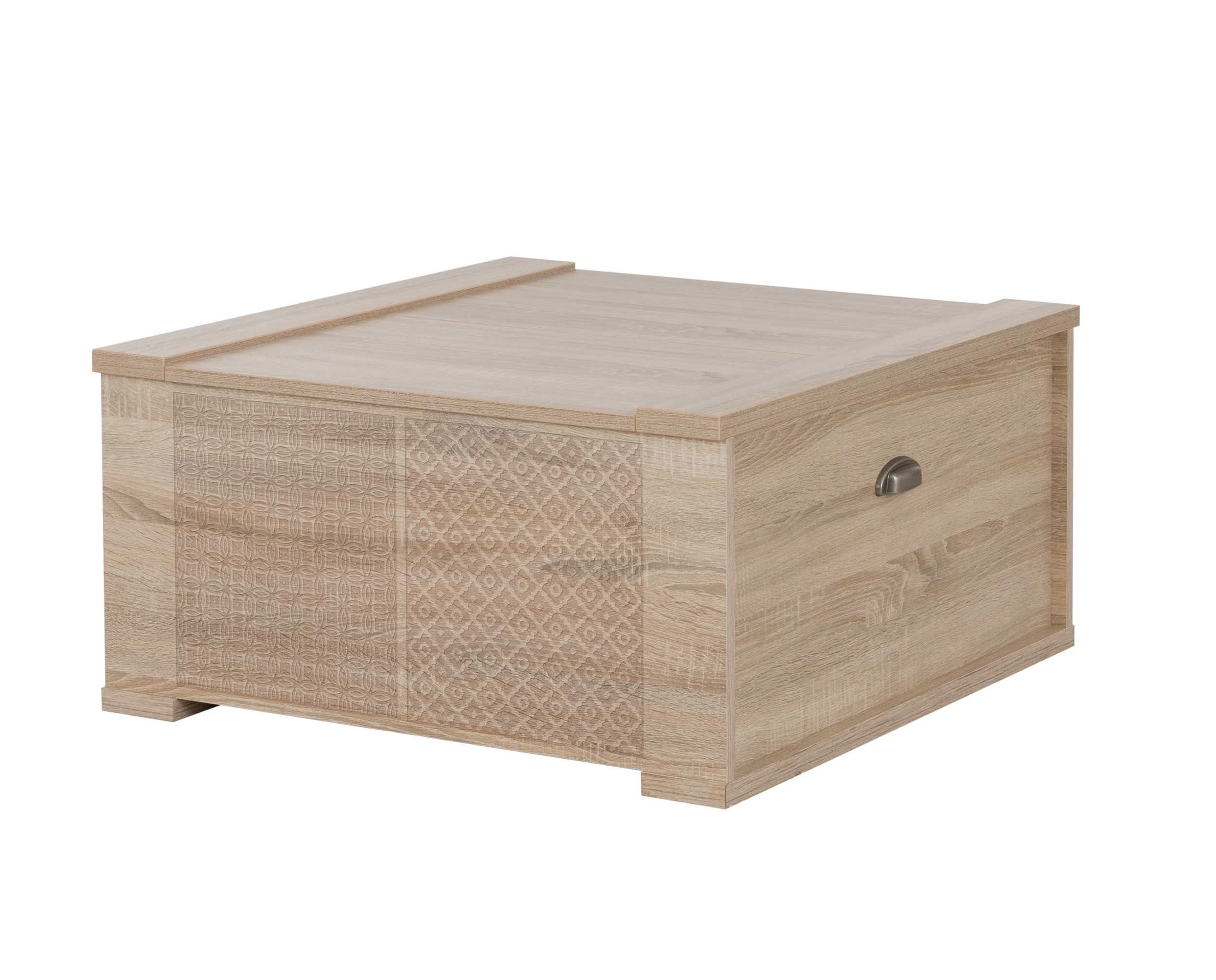 Salontafel Loïc 80x82cm - Eik 5 Salontafel Loïc 80x82cm - Eik - Afbeelding 5