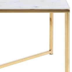 Salontafel Alisma 80x80cm - Wit Marmer/ Goud -Collectie Woonkamermeubels 4022B687 5FF2 44D2 AB44 A00F63EE385B 02fa