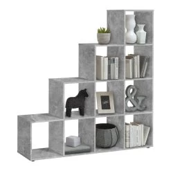 FMD Opbergrek Mega 10 Vakken - Beton -Collectie Woonkamermeubels 4029494095350 e45b