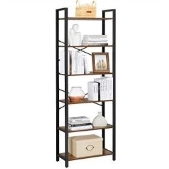 Rustieke Boekenplank 6 Niveaus: 66x30x186cm Stalen Frame 11 Rustieke Boekenplank 6 Niveaus: 66x30x186cm Stalen Frame -Collectie Woonkamermeubels 41KfLVlY3uL. SL500 6467