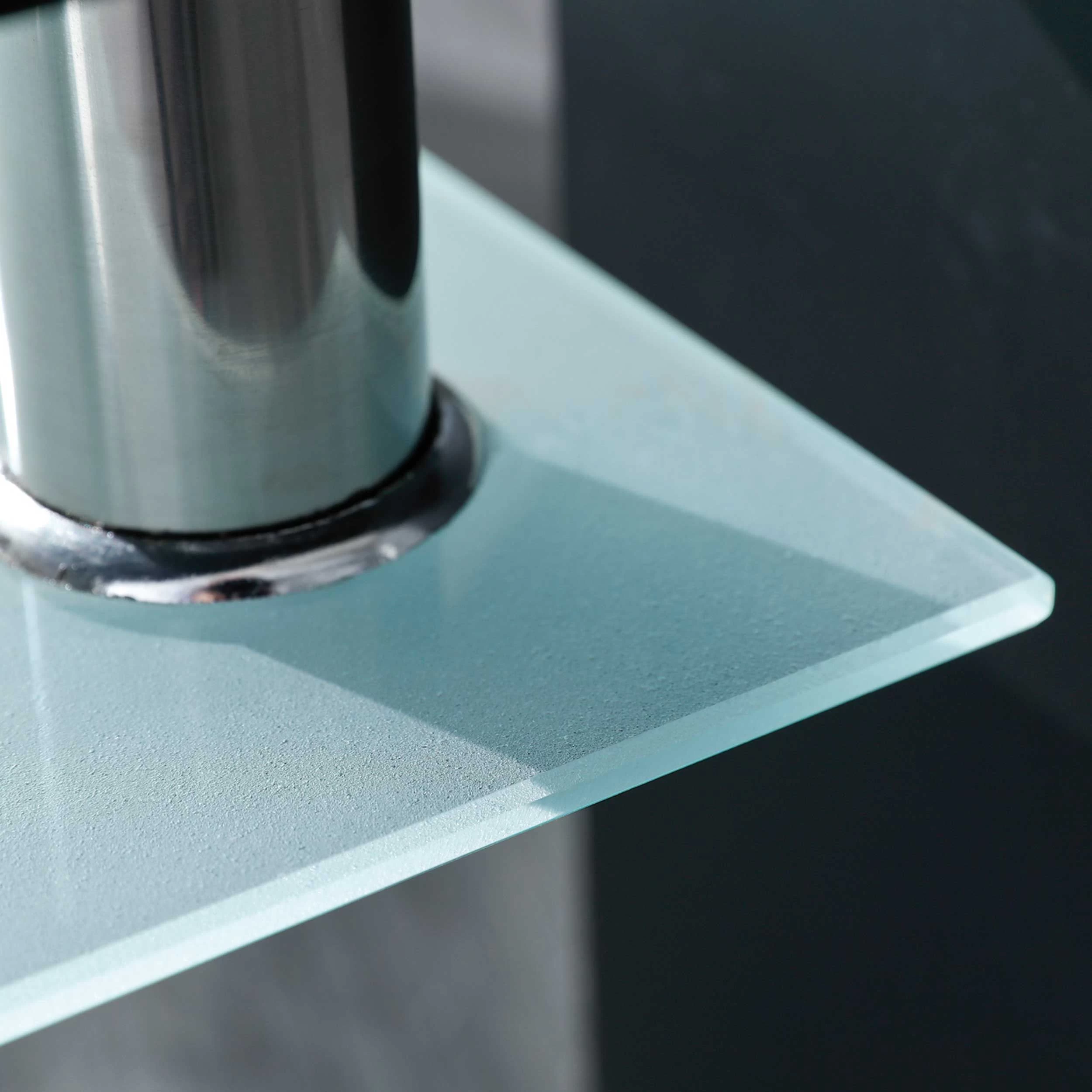 Salontafel Alva Met Glazen Tafelblad - Zwart 6 Salontafel Alva Met Glazen Tafelblad - Zwart - Afbeelding 6