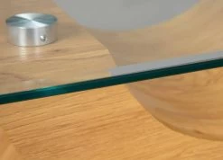 Salontafel Xhadas 110cm - Glas/eik -Collectie Woonkamermeubels 50111020 02 da50