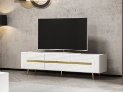 Woody Fashion TV-meubel | 18mm Melamine MDF | 180x50x42cm | Wit -Collectie Woonkamermeubels 506MNR1106 20 202 80cb