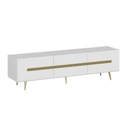 Woody Fashion TV-meubel | 18mm Melamine MDF | 180x50x42cm | Wit -Collectie Woonkamermeubels 506MNR1106 20 204 a164