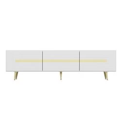 Woody Fashion TV-meubel | 18mm Melamine MDF | 180x50x42cm | Wit -Collectie Woonkamermeubels 506MNR1106 20 205 7051