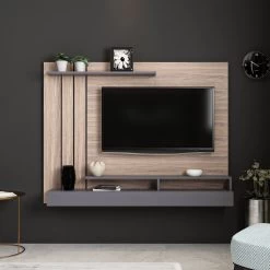 Modieus Woody TV-meubel | Melamine Coating | Geur Eiken".