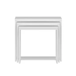 Woody Fashion Nesting Table Set - 3-Delig | Melamine Gecoat | Metalen Frame | Wit 10 Woody Fashion Nesting Table Set - 3-Delig | Melamine Gecoat | Metalen Frame | Wit -Collectie Woonkamermeubels 506MNR1206 20 206 c1d2