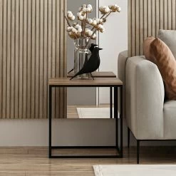 Woody Fashion Salontafel | Metalen Frame | Notenhout -Collectie Woonkamermeubels 506MNR1211 20 202 981b