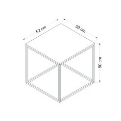 Woody Fashion Salontafel | Metalen Frame | Notenhout -Collectie Woonkamermeubels 506MNR1211 20 207 fbf2