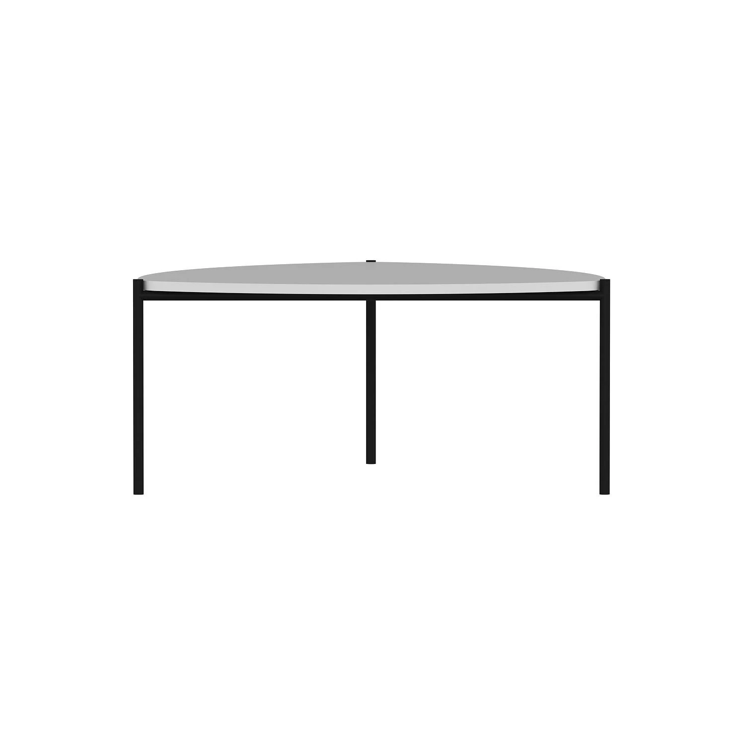 Woody Fashion Salontafel | 100% Melamine | Metalen Frame | 90x40x89 Cm | Wit 2 Woody Fashion Salontafel | 100% Melamine | Metalen Frame | 90x40x89 Cm | Wit - Afbeelding 2