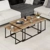 Woody Fashion Nesting Table Set | 3-Delig | 100% Melamine | Walnoot